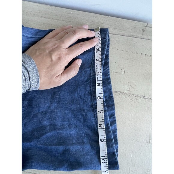 Johnny Was Workshop Embroidered Wide Leg High Elastic Waist Pants Denim Blue XS - Picture 10 of 11